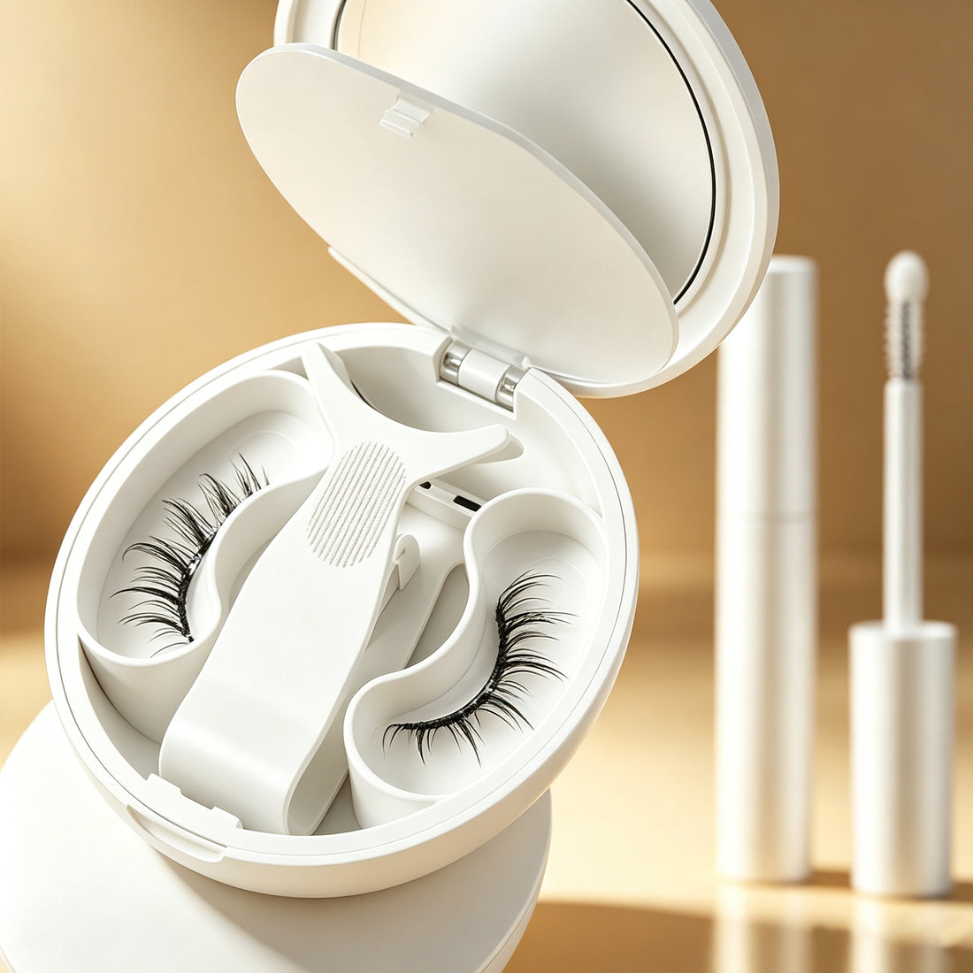 Bunny Black magnetic lashes with storage case