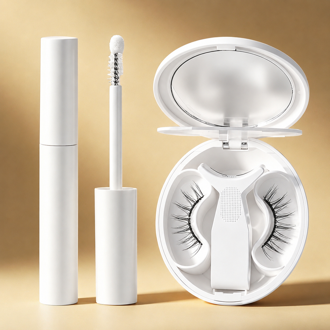 Delicate Black magnetic lashes with storage case