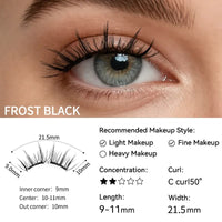 Frost Black magnetic lashes size guide